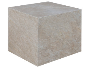 Спеченный каменный низкий садовый стул