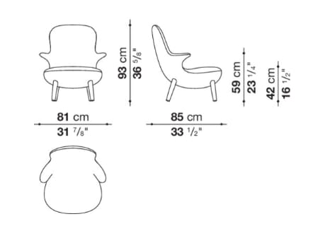 Тканевое кресло с подлокотниками B&B Italia OMOI ARCH-00140655 - Вид №6