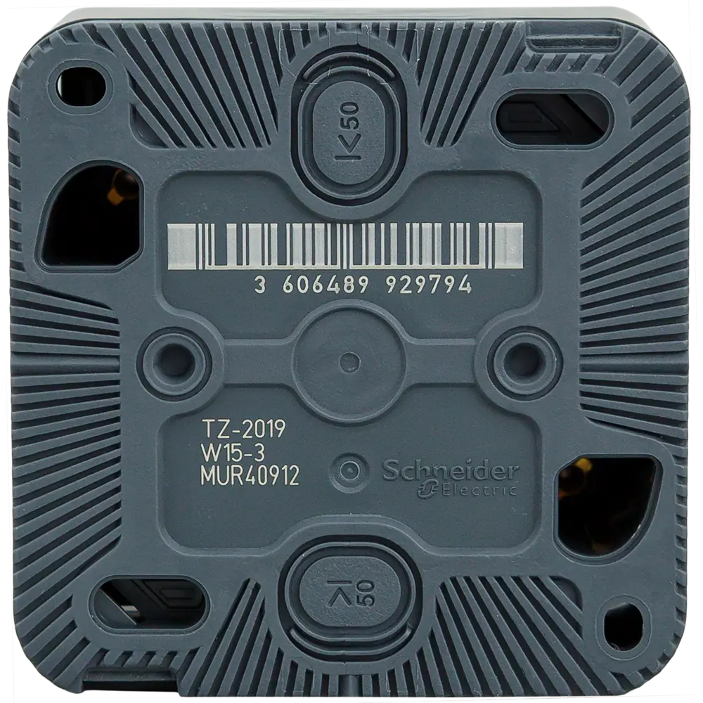 Розетка накладная влагозащищённая Schneider Electric Mureva Styl с заземлением со шторками IP55 цвет антрацит 82307250 STLM-2145430 - Вид №4