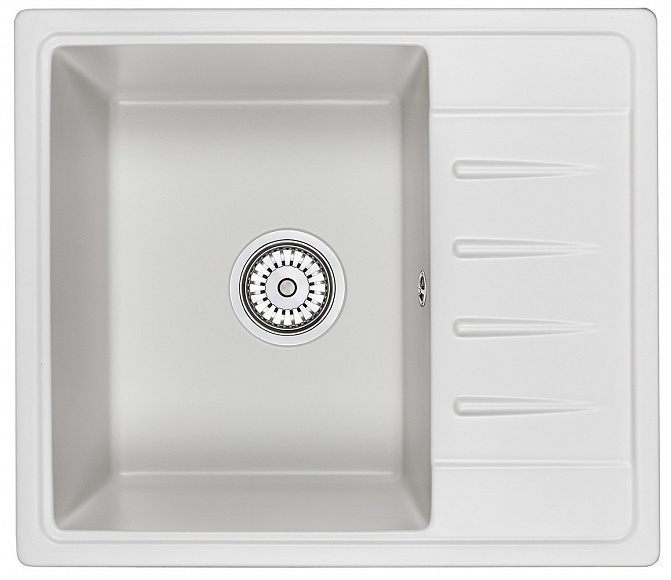 5803, БЕЛЫЙ, кухонная мойка, СтандАРТ кварц