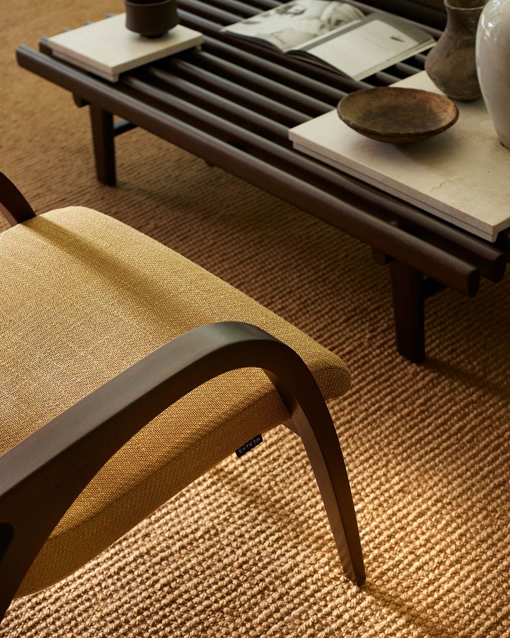 Ткань сад стул с подлокотниками Exteta Franco Albini Re-edition ARCH-00095404 - Вид №12