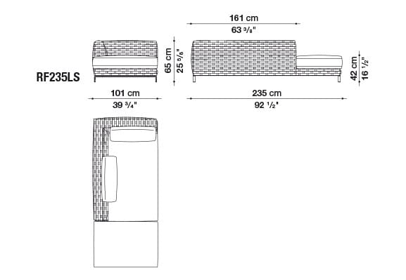 Dormeuse / Садовая кровать B&B Italia Outdoor Ray ARCH-00102965 - Вид №5