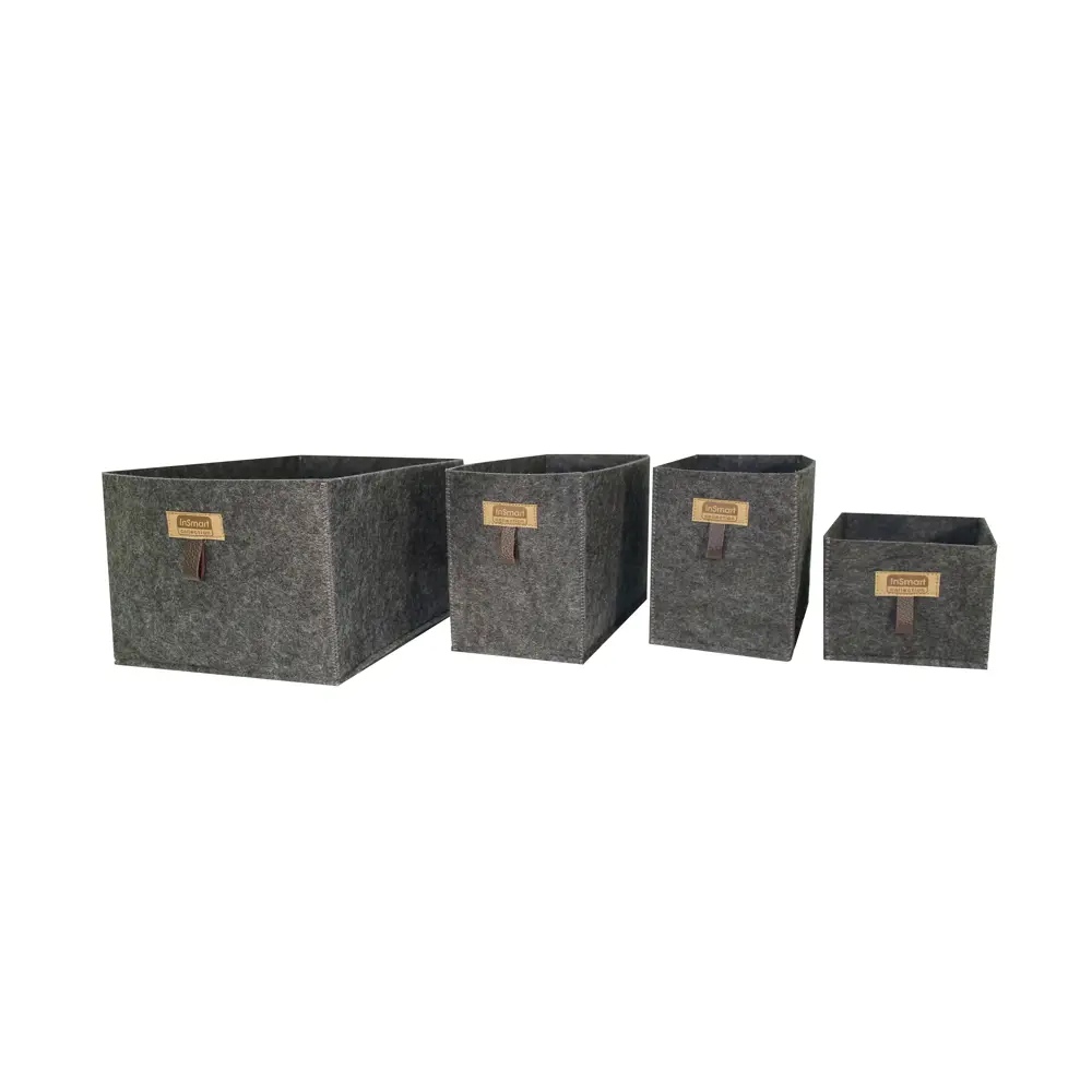 Короб для хранения InSmart 15х20х13 см тёмно-серый Santreyd STLM-2171446 - Вид №2