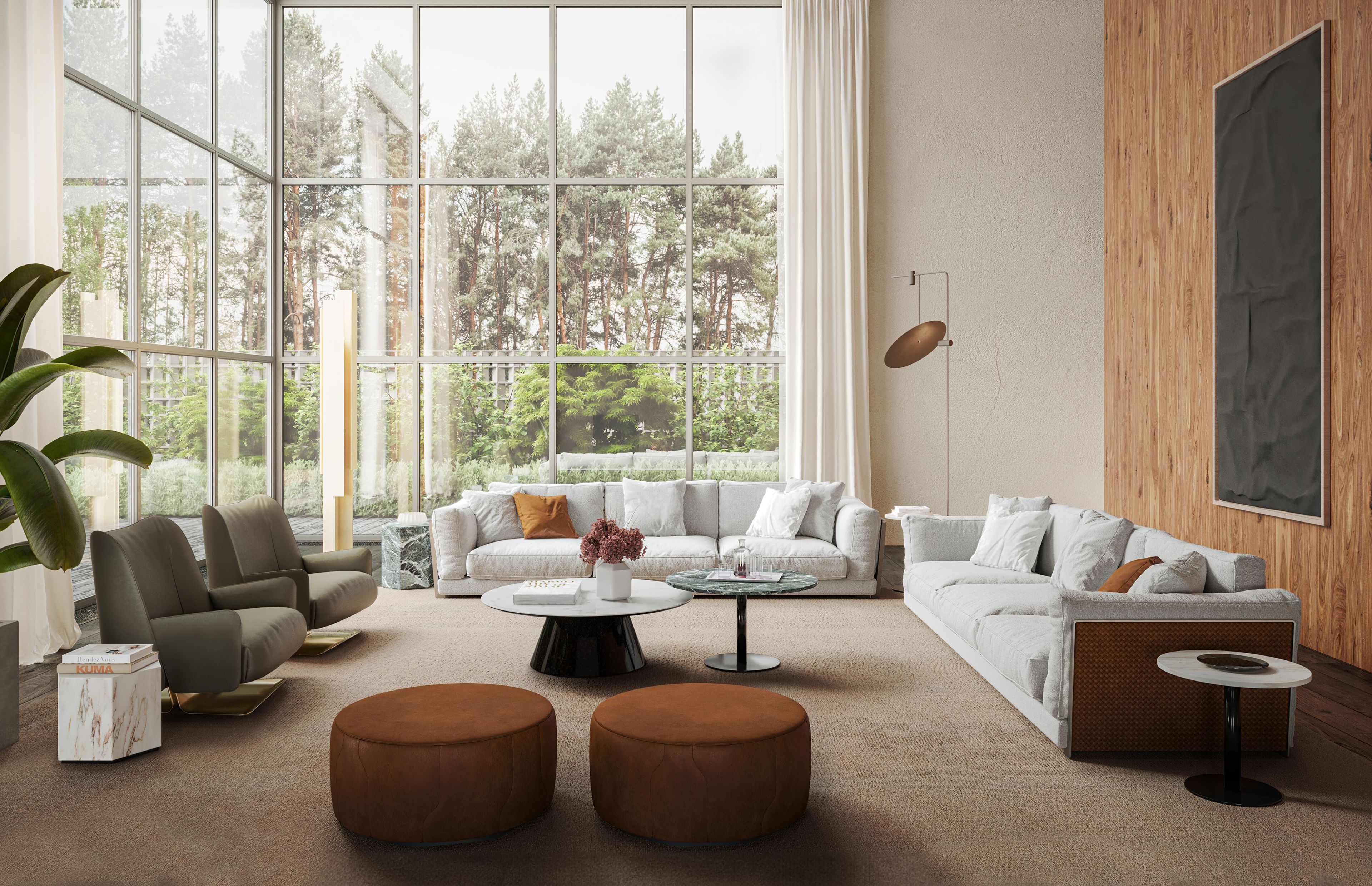 Круглый мраморный журнальный столик Formitalia FD-4323 ARCH-00095429 - Вид №2