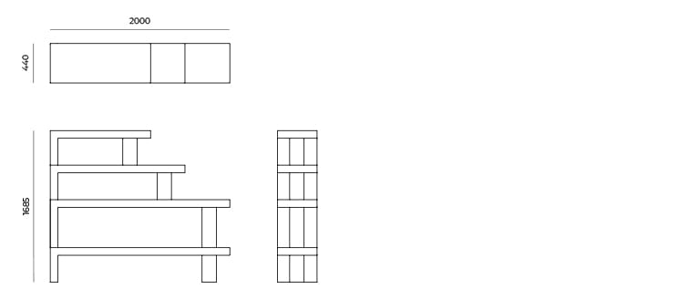 Отдельно стоящий дневной шкаф в Cimento® Альберони ARCH-00048497 - Вид №9