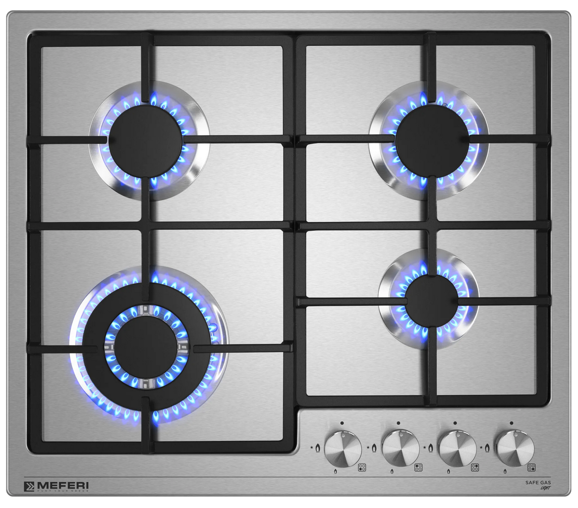 9168783 Газовая варочная поверхность Meferi MGH604IX LIGHT STDN-0139238 - Вид №2