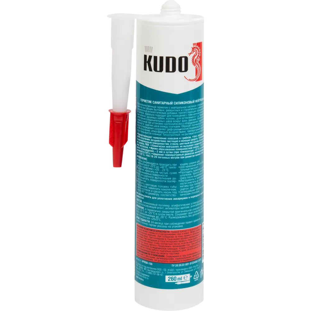 Силиконовый герметик KUDO Praktik для влажных помещений 84579987 STLM-0052286 - Вид №1
