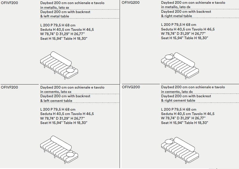 Скамейка из ткани Tacchini Five to nine ARCH-00094235 - Вид №4