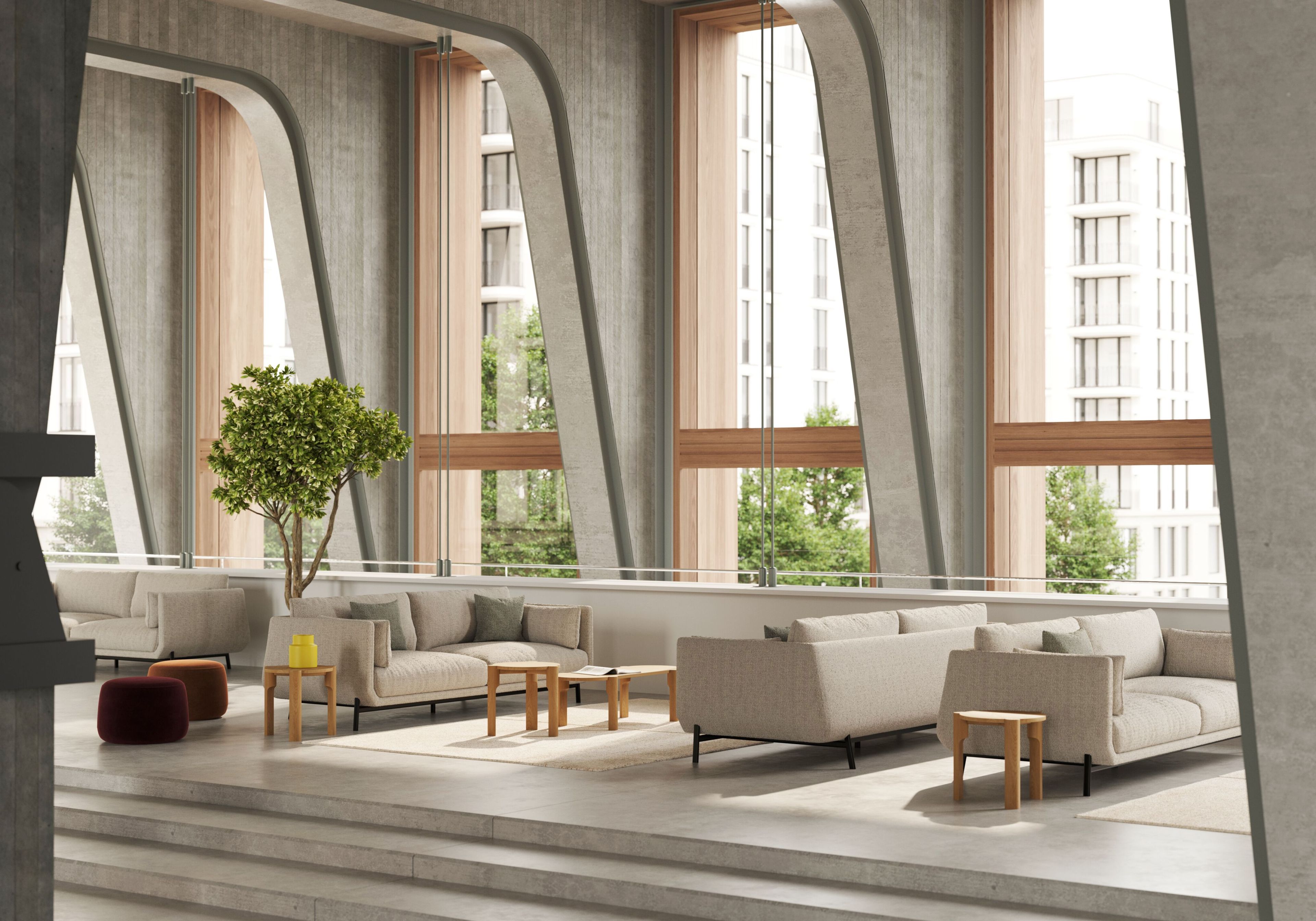 Деревянный овальный журнальный столик Omelette Editions Domus ARCH-00131252 - Вид №4