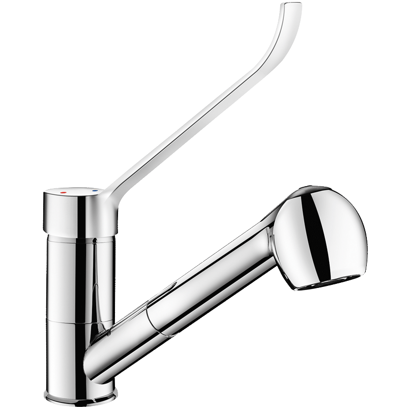 2211L Механический смеситель с выдвижной лейкой DELABIE 