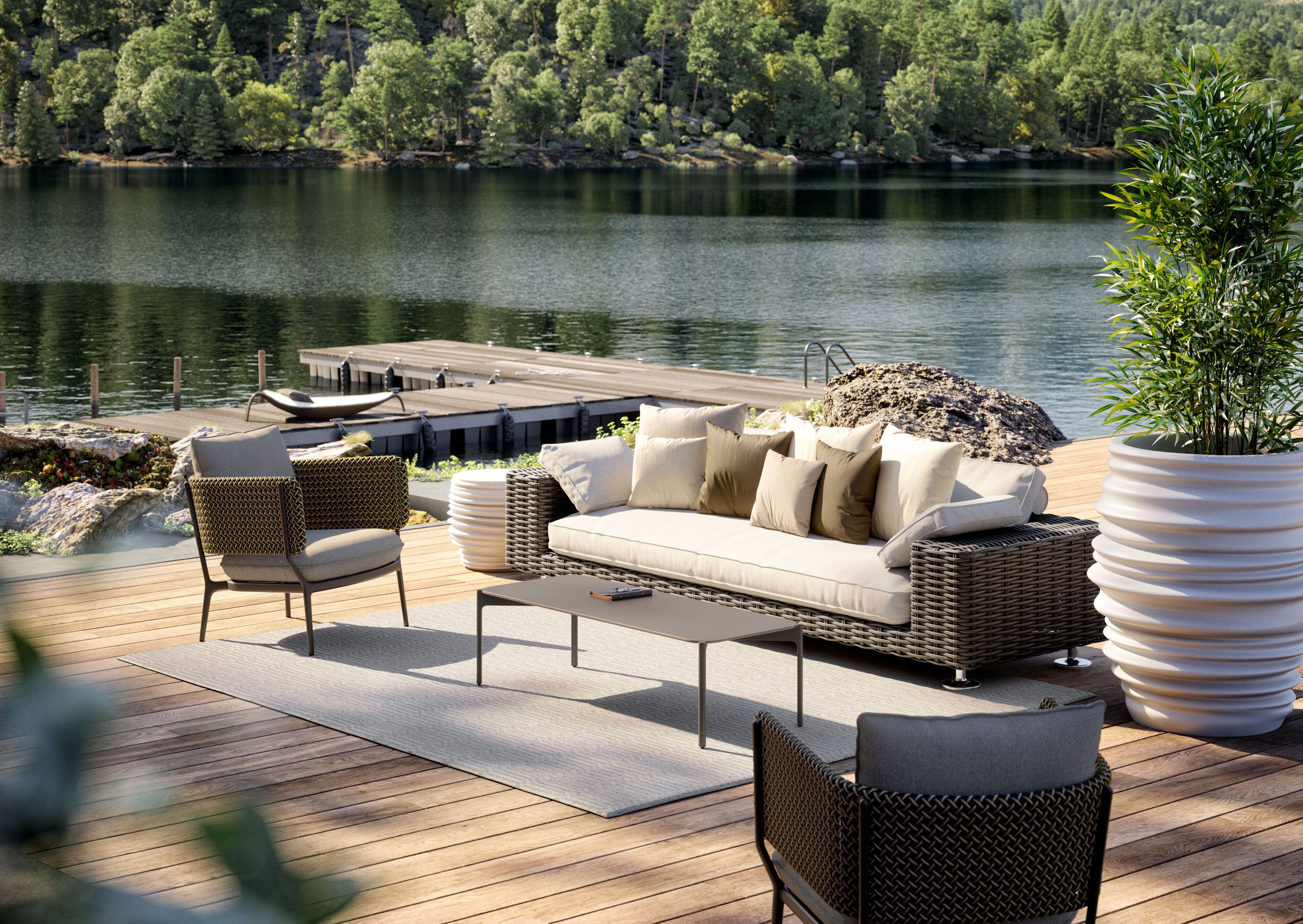 4-местный тканевый садовый диван DEDON Парос ARCH-00103847 - Вид №2