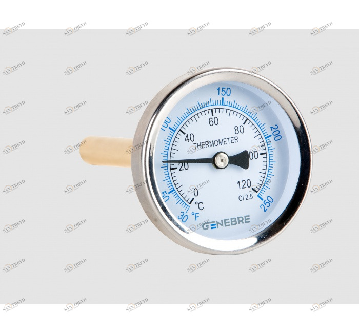 GENEBRE 8032 120 Термометр биметаллический 63мм (задний вход) 