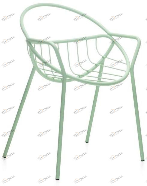 Garda Furniture Садовое кресло из стали с порошковым покрытием с открытой спинкой Nuvoletta Gn01be