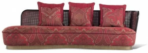 ETRO Home Interiors Изогнутый 3-местный тканевый диван Caral E.car.211.b