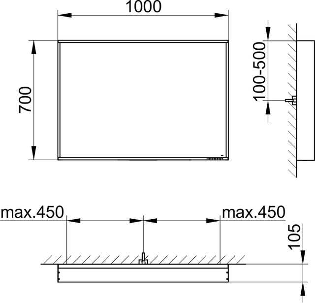 33096ZZ2500 Зеркало с подсветкой KEUCO Plan - Вид №11