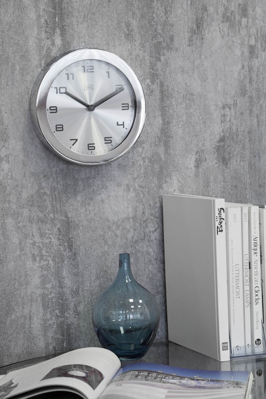 Часы настенные серебристые Tomas Stern 4028 TOMAS STERN ДИЗАЙНЕРСКИЕ 00-3872696 Серебро  - Вид №1