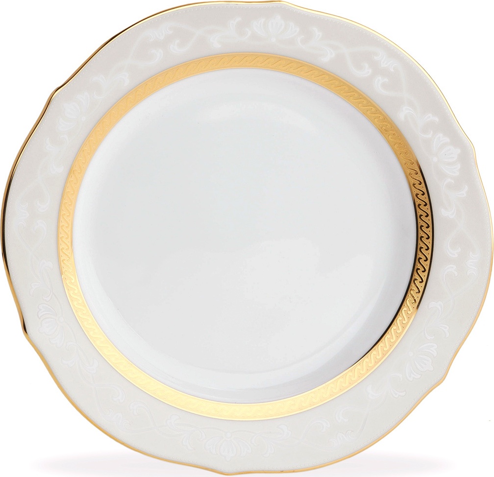 10599212 Noritake Тарелка акцентная Noritake "Хэмпшир, золотой кант" 23см Фарфор 