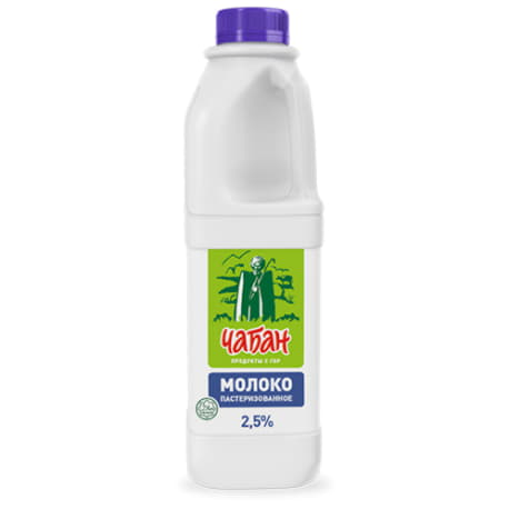 Молоко пастеризованное Чабан 2,5% 930 г БЗМЖ Santreyd 20756 - Вид №1