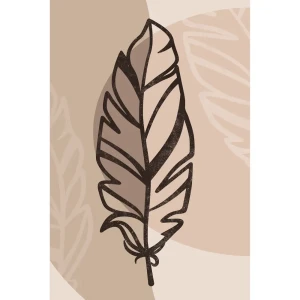 Картина на холсте Перо графика 2 40x60 см