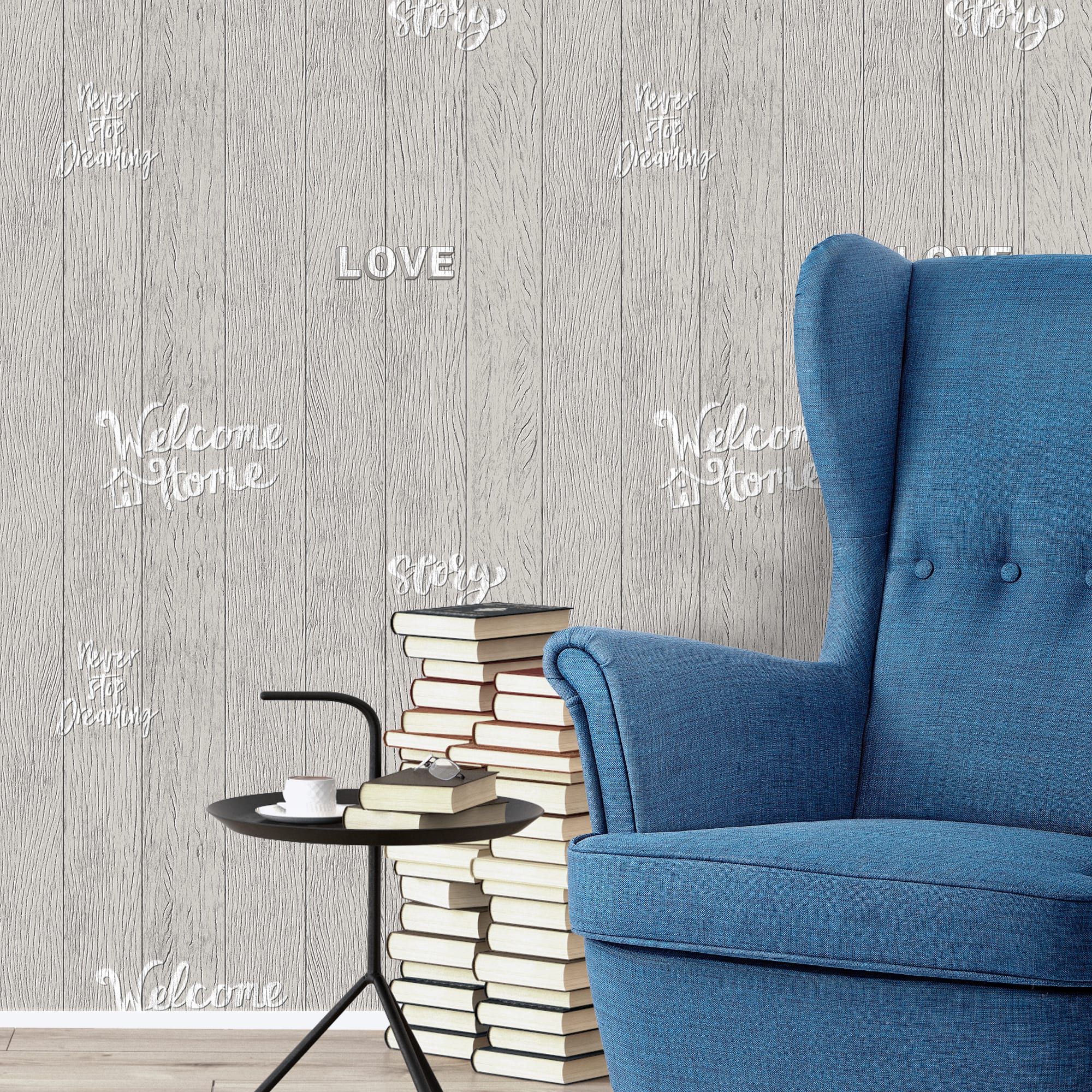 82938305 Обои бумажные серые 0.53 м 4420 Стори Santreyd  - Вид №2