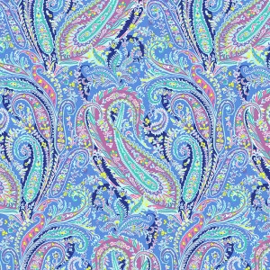 COLORISTICA Liberty col.08 Ткань мебельная  Микровелюр  Liberty Синий / разноцветный