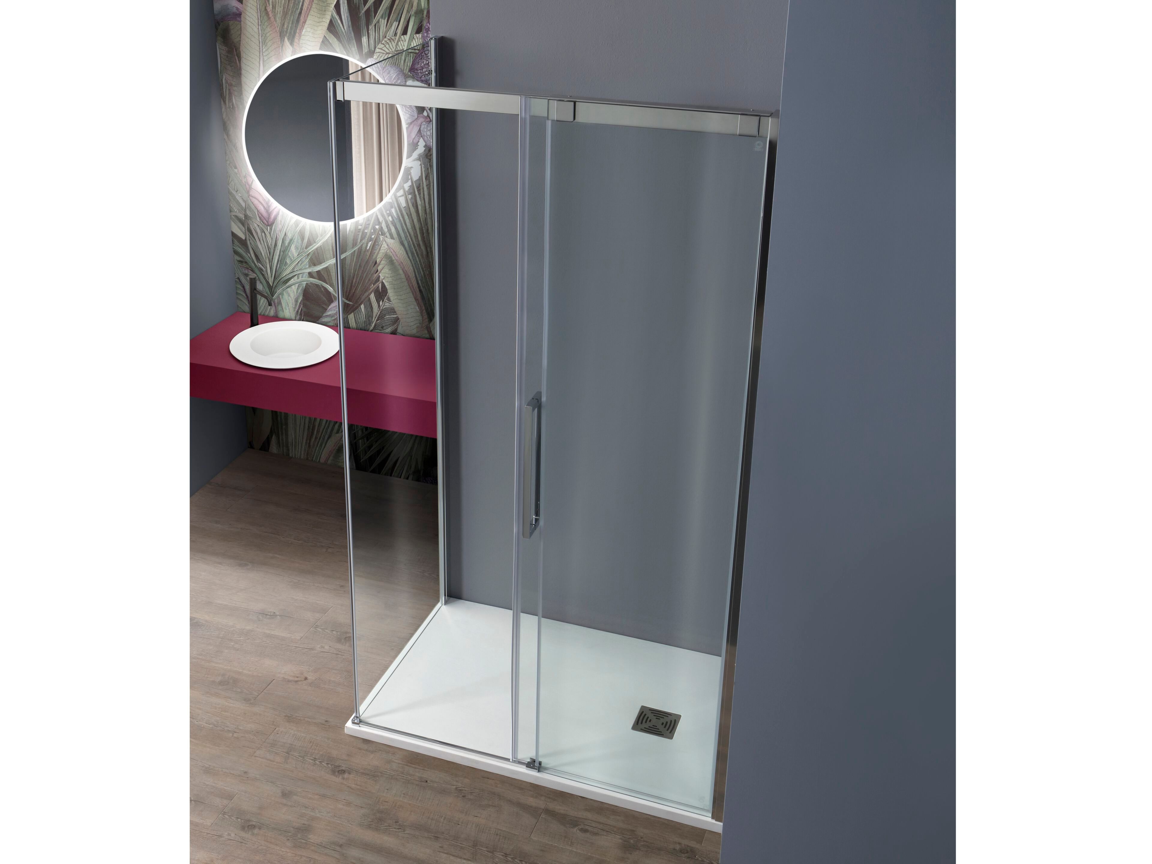 Алюминиевая и стеклянная душевая кабина с раздвижной дверью TAMANACO 8PSC15 ARCH-00009490