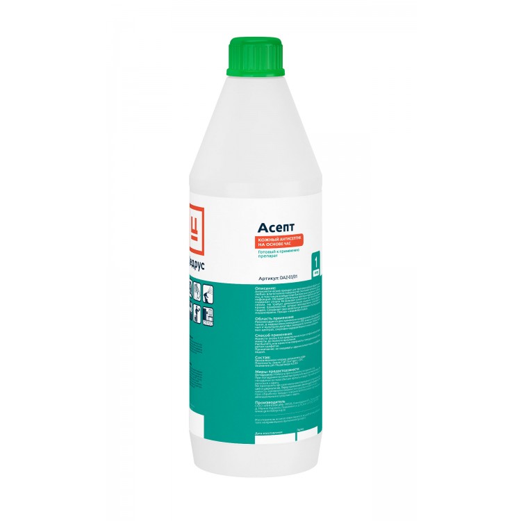 DAZ-03/01 GreenLAB ЦЕДРУС АСЕПТ, 1л. Кожный антисептик для дезинфекции рук на основе ЧАС 