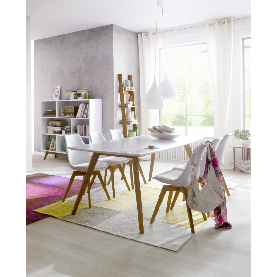 Стол обеденный Tenzo Bess, 75х185х95 см, дуб, серый 2180014 - Вид №1