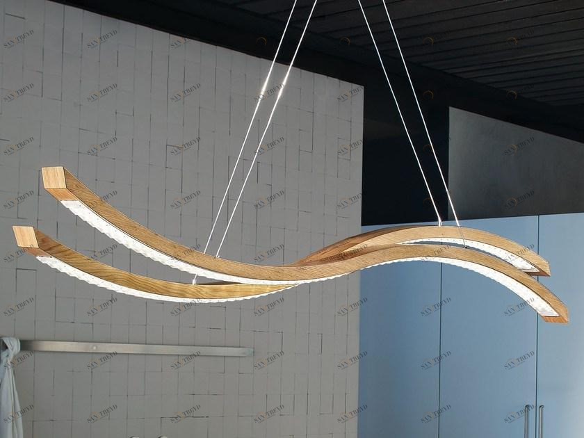 Masiero Светодиодный подвесной светильник с прямым светом из дуба Libe sun-id-1392896