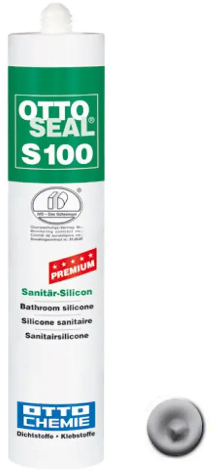 90778576 Профессиональный универсальный силиконовый герметик OTTO CHEMIE Ottoseal S100 С43 цвет манхэттен 300мл STLM-0853754
