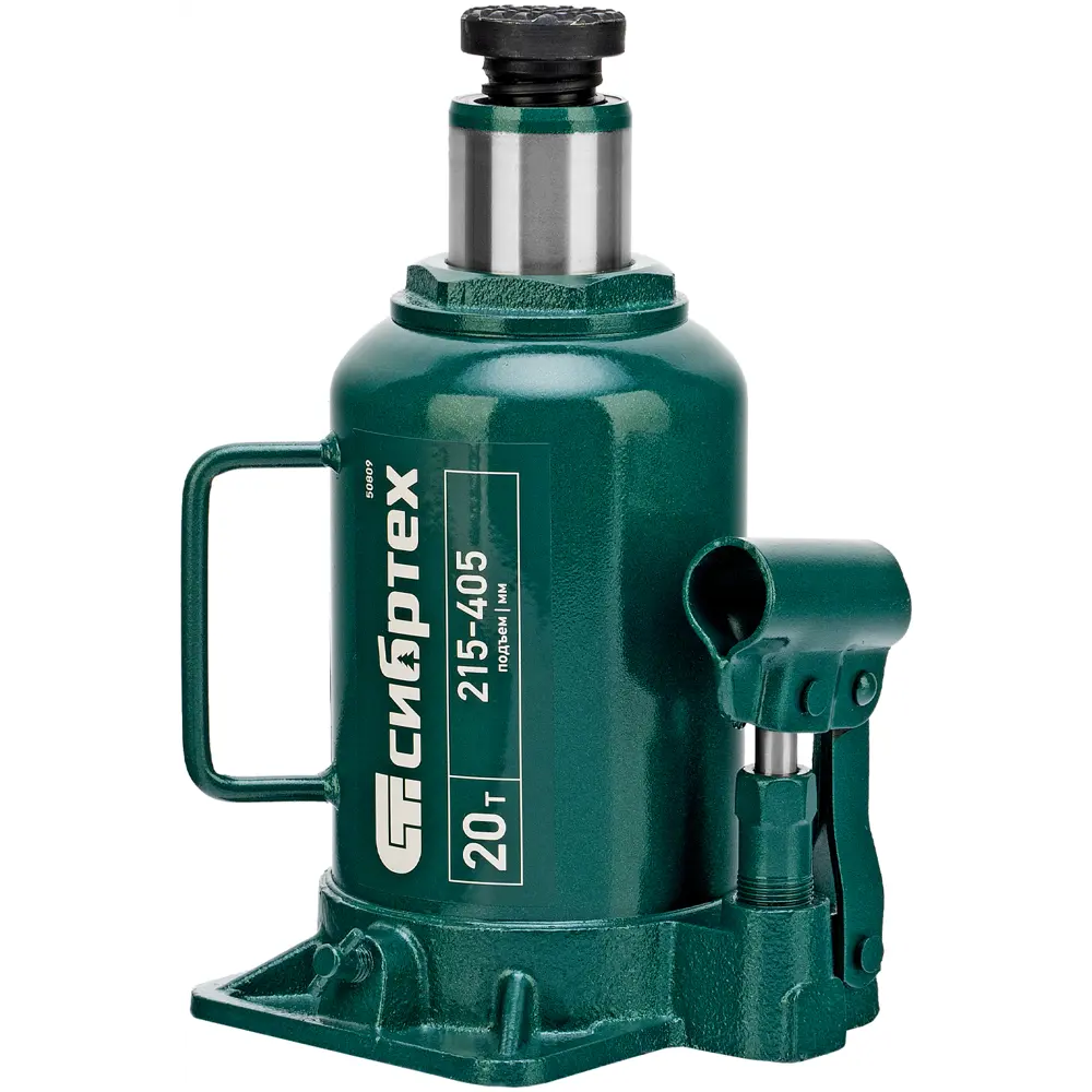 Гидравлический домкрат бутылочный Сибртех 20 тонн 215-405 мм 89418175 STLM-1575765 - Вид №5