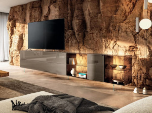 Стеклянный шкаф для телевизора