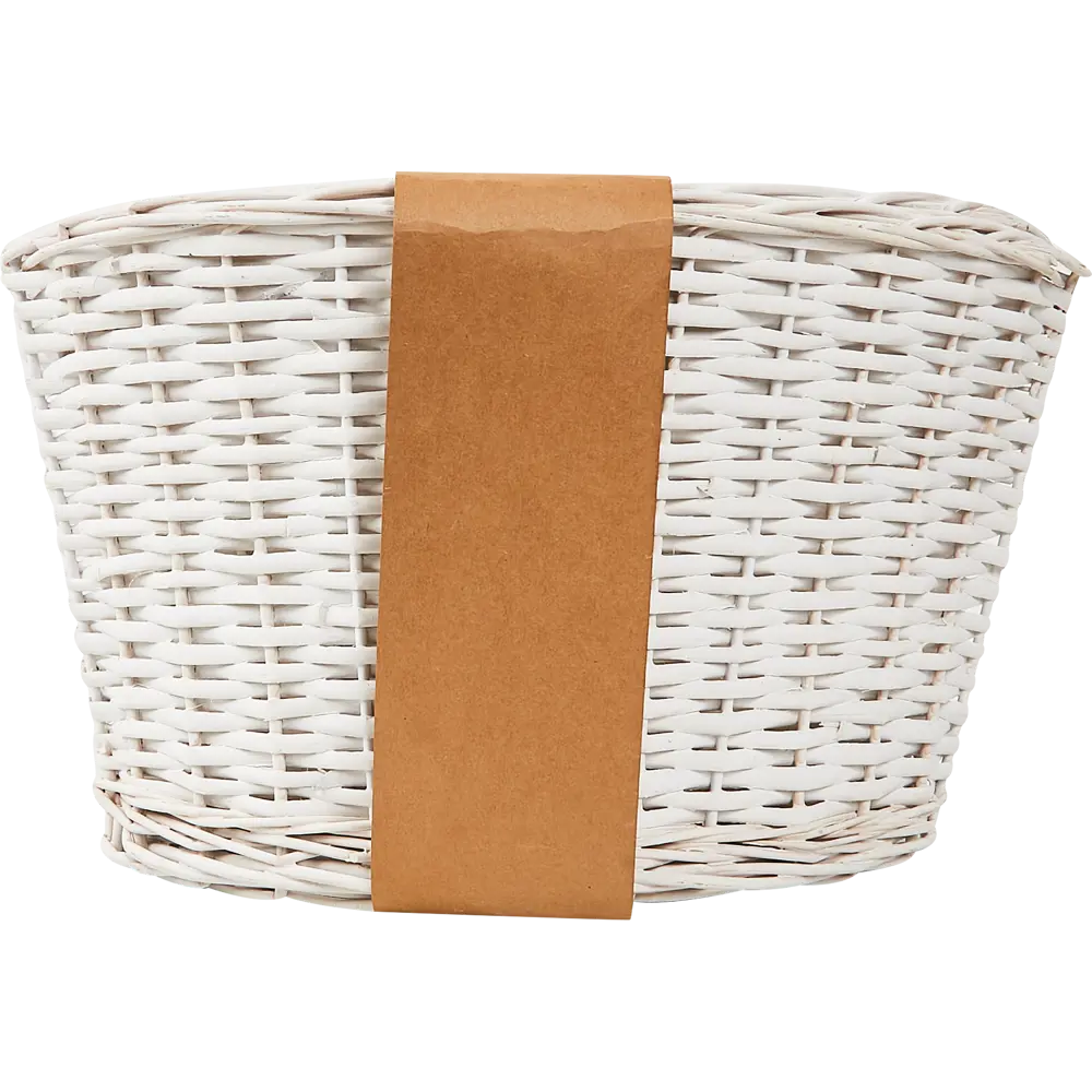 87038501 Корзина под елку белая ротанг D60см H28см STLM-1480254 Santreyd  - Вид №2