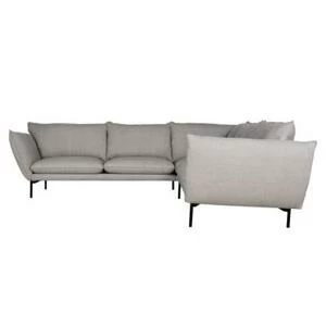 Диван угловой Hugo, светло-серый