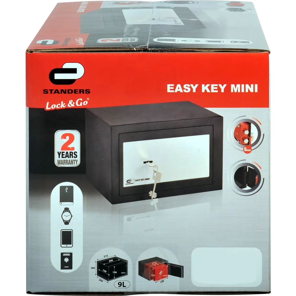 Сейф мебельный Standers N2, ключевой замок, 9 л STLM-2076629 - Вид №8