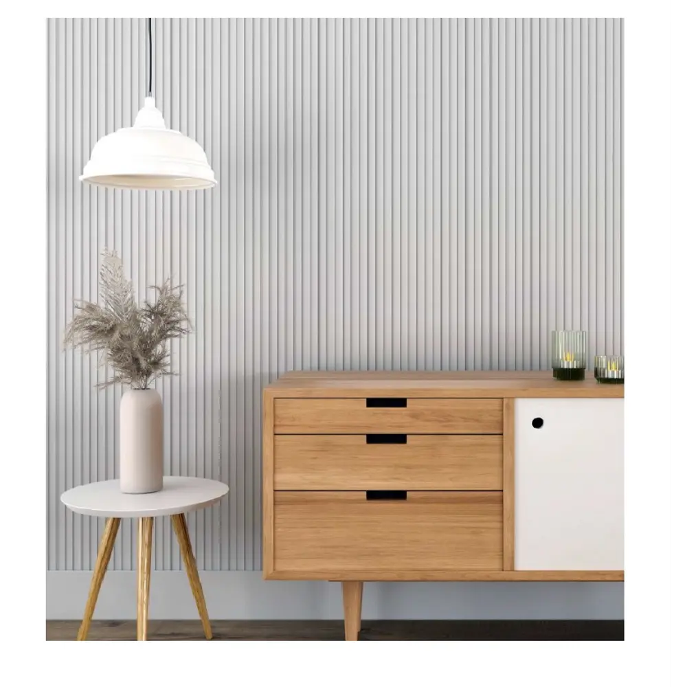 3D панель МДФ Stella Вэйв белая 2700x119x16 мм 89440489 STLM-1579641 - Вид №3