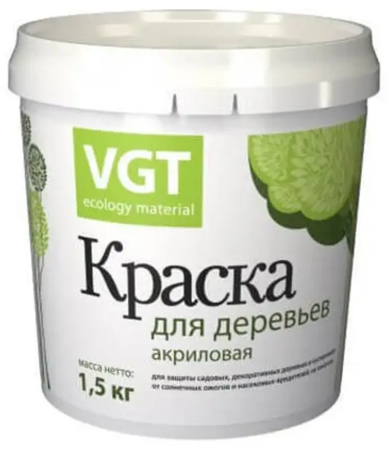 90539827 Краска для садовых деревьев VGT 18639 ВД-АК-1180 1.5 л STLM-0271790