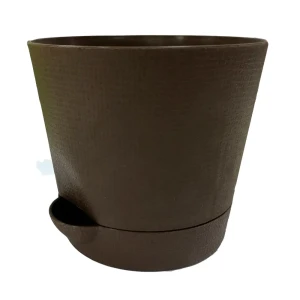 Горшок цветочный «Партер» D9, 0, 35л., пластик, Коричневый