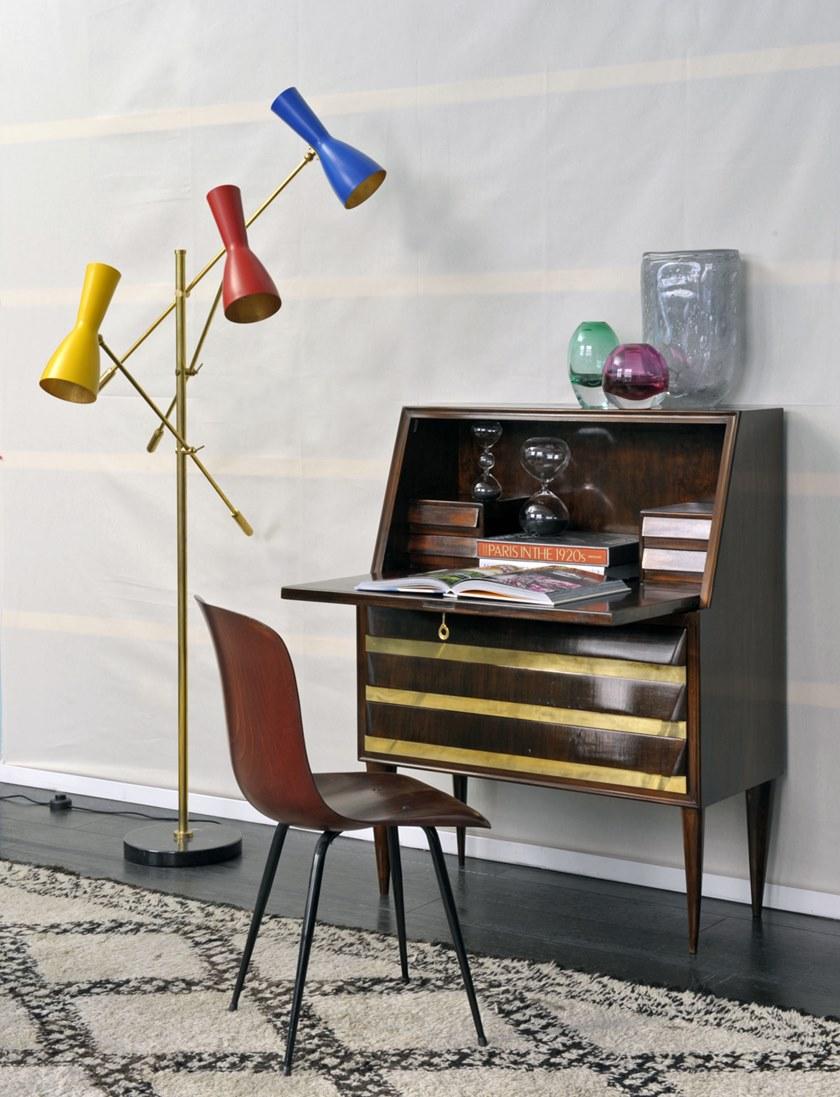 Il Bronzetto Торшер из латуни с гибким кронштейном Wormhole Wor03 - Вид №5