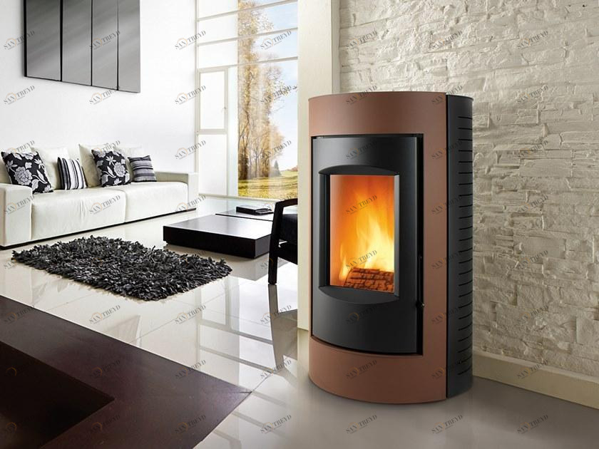 CAMINETTI MONTEGRAPPA Настенная стальная дровяная печь Ring sun-id-1415582