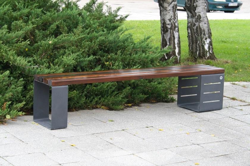 ENCHO ENCHEV - ETE Скамья из дерева и металла без спинки  133  - Вид №3