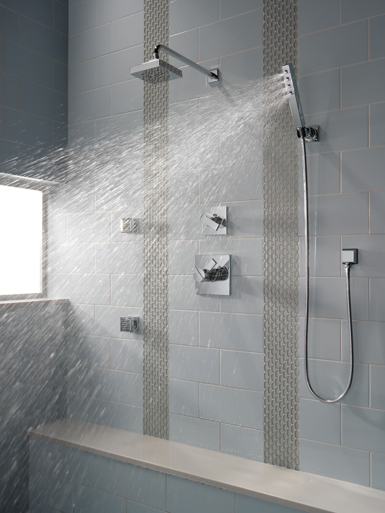 RP70171-SS15 H2Okinetic® Душевая лейка Raincan с одинарной настройкой Delta Faucet Universal Showering Нержавеющая сталь  - Вид №3