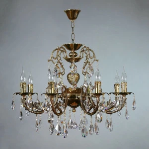 Подвесная люстра Ambiente Alicante 8888/8 PB Tear drop бронза AMBIENTE ДИЗАЙНЕРСКИЕ, ALICANTE 188210 Бронза