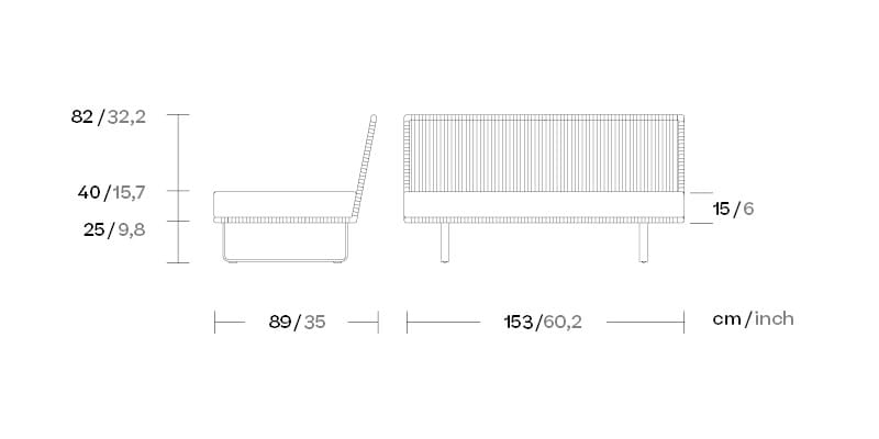 Тканевый модульный садовый диван Kettal Bitta ARCH-00054559 - Вид №3