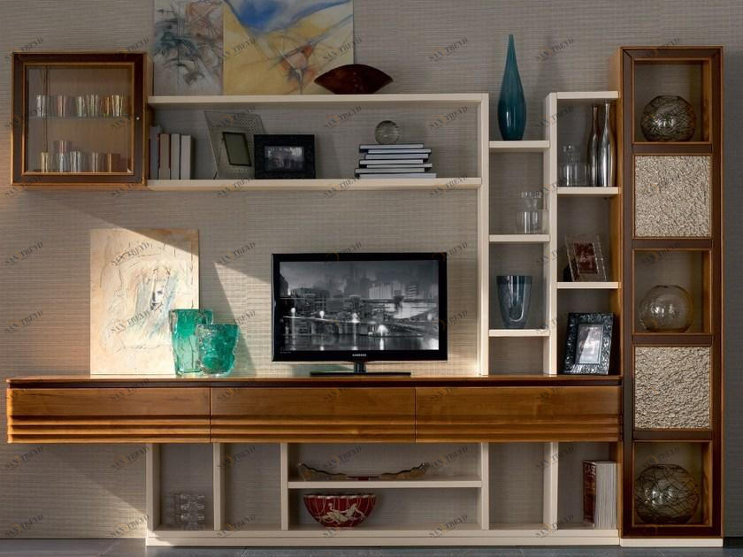 Cantiero Модульная стенка для хранения из массива дерева Elettra day El1032