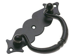 90590308 Ручка мебельная 7х3.1х11.6см цвет черный STLM-0297956 AMIG