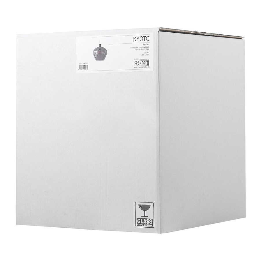 1619_26505001 Лампа подвесная kyoto, 25,2хD32 см, стекло electro plated Frandsen  - Вид №5