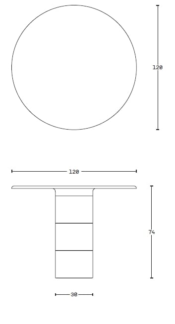 Круглый бетонный стол PULKRA несколько ARCH-00036105 - Вид №12