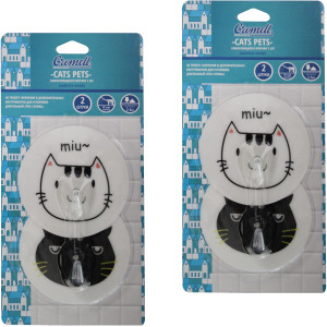 90607664 Набор самоклеящихся крючков 77M07032D CATS PETS STLM-0304861 GROMELL