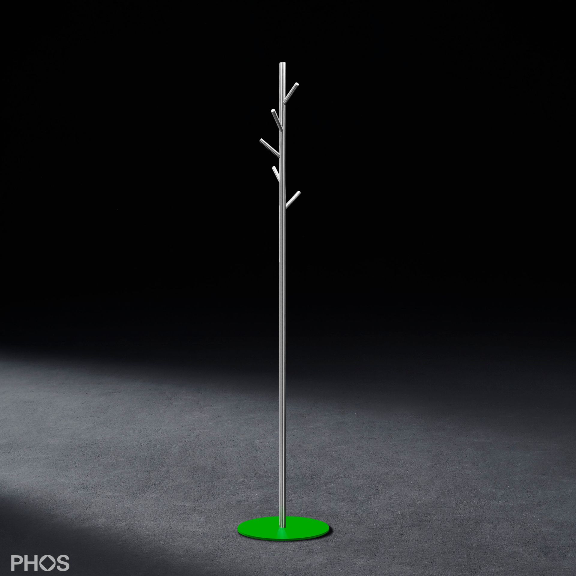 GSTR-BPGr Вешалка для одежды ramus, основание: зеленое. PHOS 